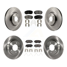 Front Rear Disc Brake Rotors And Ceramic Pads Kit For Kia Optima