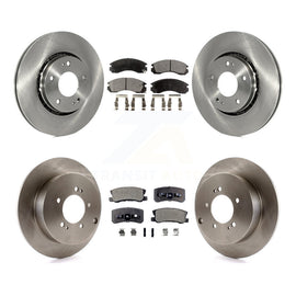 Front Rear Disc Brake Rotors And Ceramic Pads Kit For Mitsubishi Lancer