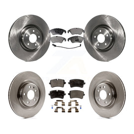 Front Rear Disc Brake Rotors And Ceramic Pads Kit For Audi A6