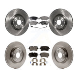 Front Rear Disc Brake Rotors And Ceramic Pads Kit For Audi A6