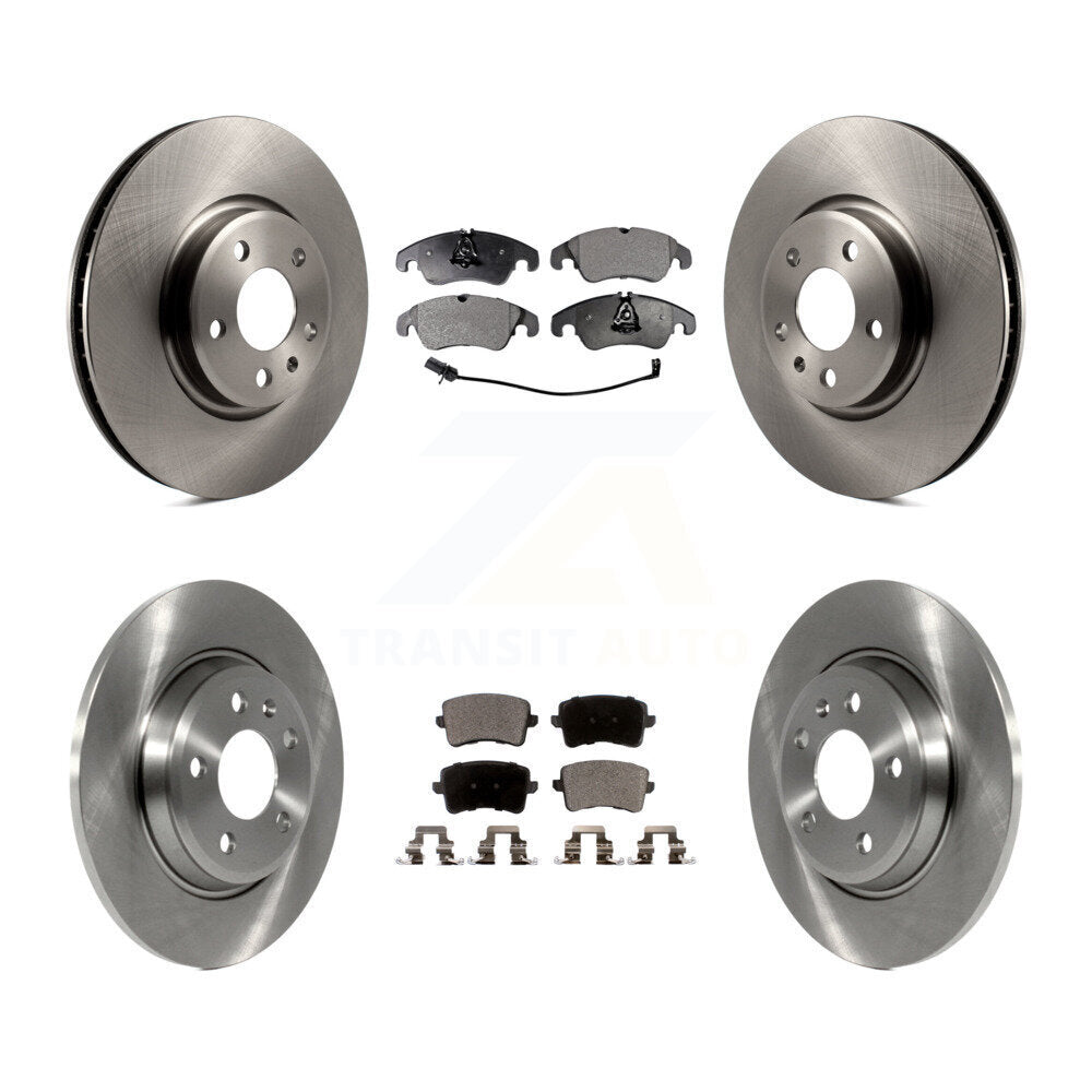 Front Rear Disc Brake Rotors & Ceramic Pad Kit For Audi A4 Q5 A5 Quattro allroad