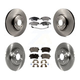 Front Rear Brake Rotors Ceramic Pad Kit For 13 Audi A6 With 320mm Diameter Rotor