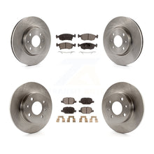 Charger l'image dans la galerie, Front Rear Disc Brake Rotors And Ceramic Pads Kit For Fiat 500