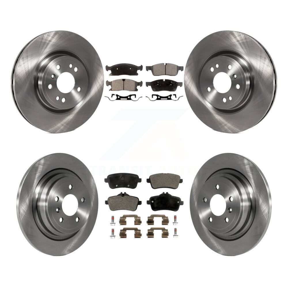 Front Rear Disc Brake Rotor Ceramic Pad Kit For Mercedes-Benz ML350 GLE350 ML250