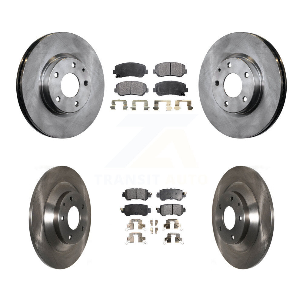 Front Rear Disc Brake Rotors And Ceramic Pads Kit For Mazda CX-5