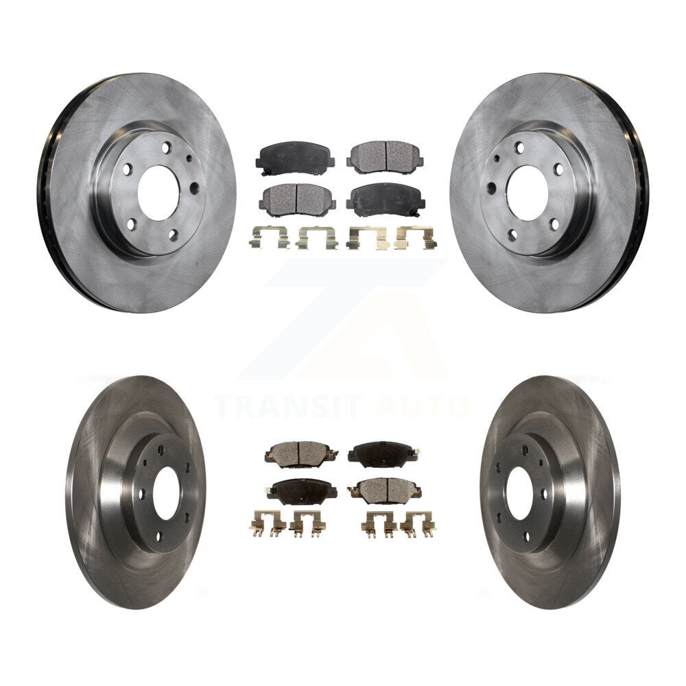 Front Rear Disc Brake Rotors And Ceramic Pads Kit For Mazda CX-5