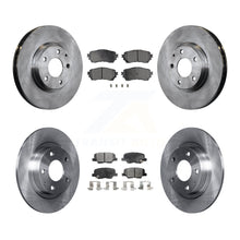 Charger l&#39;image dans la galerie, Front Rear Disc Brake Rotors And Ceramic Pads Kit For Mazda 6