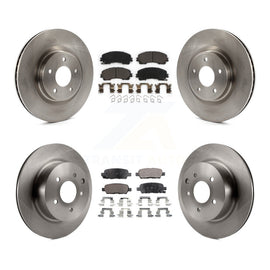 [Front+Rear] 2016-2017 INFINITI QX50 Premium OE Brake Rotors & Ceramic Pads Kit For Max Braking