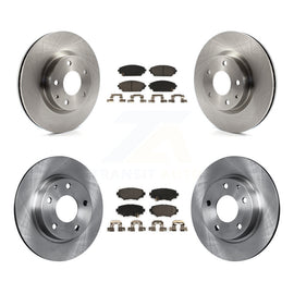 Front Rear Disc Brake Rotors And Ceramic Pads Kit For Mazda 3 Sport 2.5L