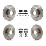 [Front+Rear] 2016-2018 Mazda CX-3 AWD Premium OE Brake Rotors & Ceramic Pads Kit For Max Braking