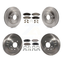 Front Rear Disc Brake Rotors And Ceramic Pads Kit For Nissan LEAF