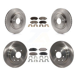 Front Rear Disc Brake Rotors And Ceramic Pads Kit For Nissan LEAF