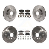 Front Rear Disc Brake Rotors And Ceramic Pads Kit For Nissan Rogue Sport Qashqai