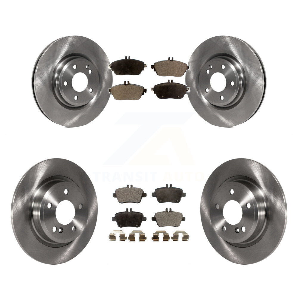 Front Rear Brake Rotors Ceramic Pad Kit For Mercedes-Benz GLA250 CLA250 INFINITI