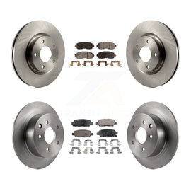 Front Rear Disc Brake Rotors And Ceramic Pads Kit For Nissan Altima