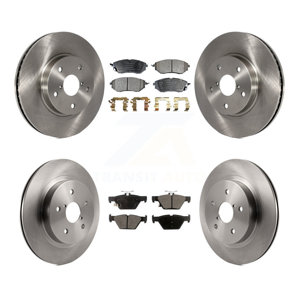 [Front+Rear] 2015 Subaru Legacy 2.5L Premium OE Brake Rotors & Ceramic Pads Kit For Max Braking