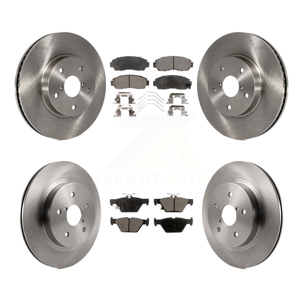 [Front+Rear] 2016-2019 Subaru Legacy 2.5L Premium OE Brake Rotors & Ceramic Pads Kit For Max Braking