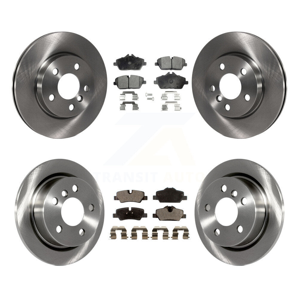 Front Rear Disc Brake Rotors And Ceramic Pads Kit For Mini Cooper