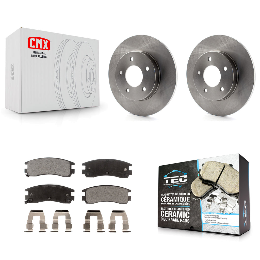 Rear Brake Rotor Ceramic Pad Kit For Cadillac DeVille Buick Park Avenue Eldorado