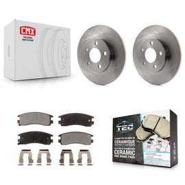 Rear Brake Rotors Ceramic Pad Kit For Cadillac DeVille Buick Park Avenue Seville