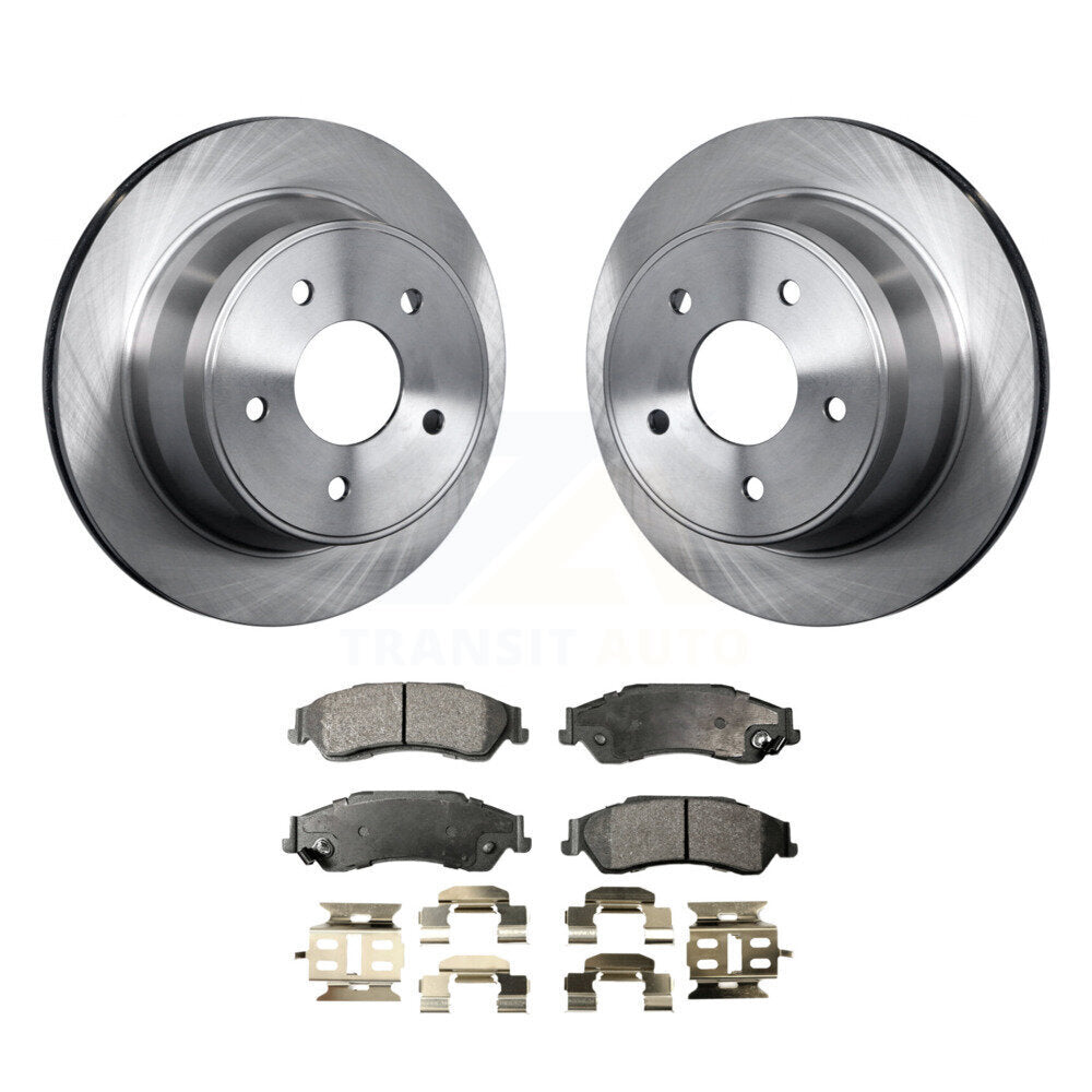 Rear Brake Rotor Ceramic Pad Kit For Chevrolet S10 Blazer GMC Sonoma Jimmy Isuzu