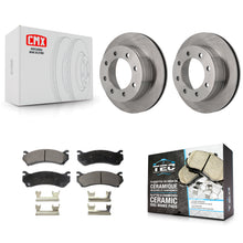 Load image into Gallery viewer, Rear Brake Rotor Ceramic Pad Kit For Chevrolet Silverado 2500 HD GMC Sierra 3500