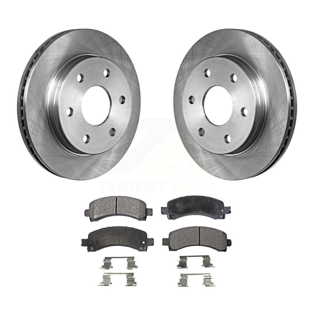 Rear Disc Brake Rotor Ceramic Pad Kit For Chevrolet Express 2500 GMC 3500 Savana