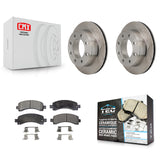 Rear Disc Brake Rotor Ceramic Pad Kit For Chevrolet Express 2500 GMC 3500 Savana