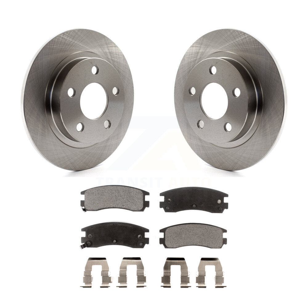 Rear Brake Rotors & Ceramic Pad Kit For Buick LeSabre Park Avenue Pontiac Aurora