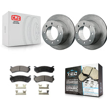 Load image into Gallery viewer, Rear Brake Rotor &amp; Ceramic Pad Kit For GMC Sierra 3500 Classic With 12000 Lb GVW