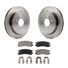 Charger l&#39;image dans la galerie, Rear Brake Rotors &amp; Ceramic Pad Kit For 03-04 Cadillac Seville With Vented Rotor