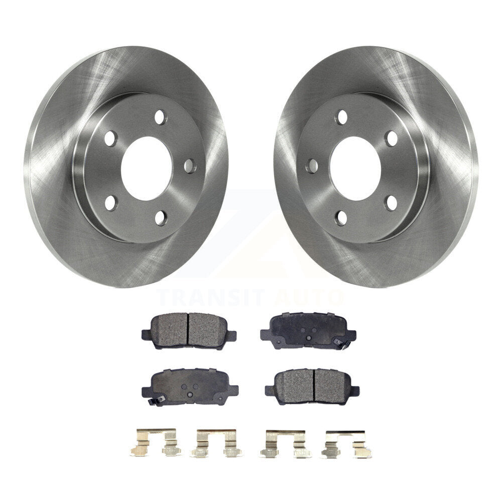 Rear Brake Rotor & Ceramic Pad Kit For Chevrolet Impala Pontiac Grand Prix Buick