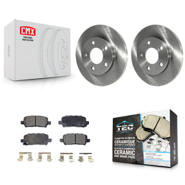 Rear Brake Rotor & Ceramic Pad Kit For Chevrolet Impala Pontiac Grand Prix Buick