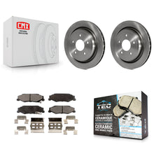 Charger l'image dans la galerie, Rear Disc Brake Rotors And Ceramic Pads Kit For Chevrolet Corvette Cadillac XLR