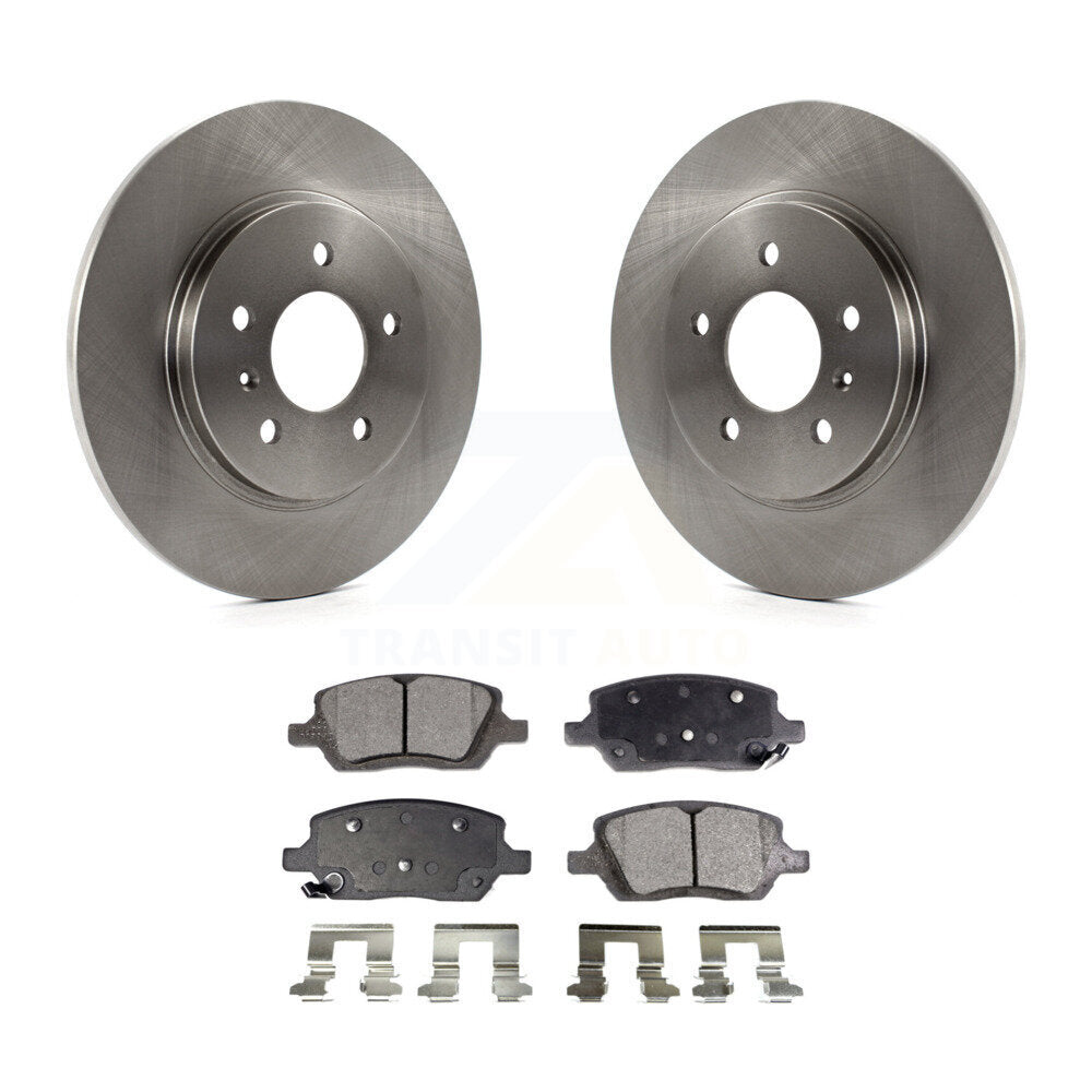 Rear Brake Rotors & Ceramic Pad Kit For Chevrolet Uplander Pontiac Montana Buick