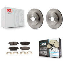 Load image into Gallery viewer, Rear Disc Brake Rotors And Ceramic Pads Kit For Cadillac STS CTS