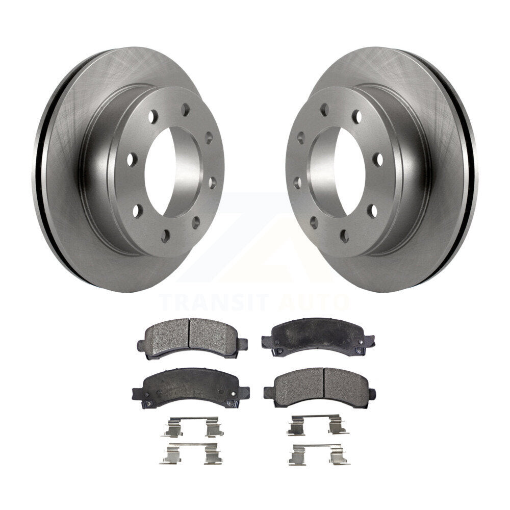 Rear Disc Brake Rotor Ceramic Pad Kit For Chevrolet Express 3500 2500 GMC Savana