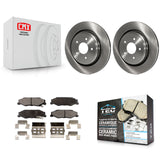 Rear Disc Brake Rotors And Ceramic Pads Kit For Chevrolet Corvette Cadillac XLR