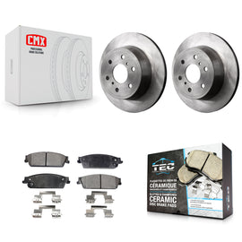 Rear Brake Rotor & Ceramic Pad Kit For Chevrolet Silverado 1500 GMC Sierra Tahoe