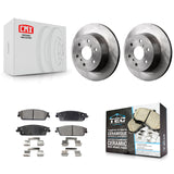 Rear Brake Rotor & Ceramic Pad Kit For Chevrolet Silverado 1500 GMC Sierra Tahoe