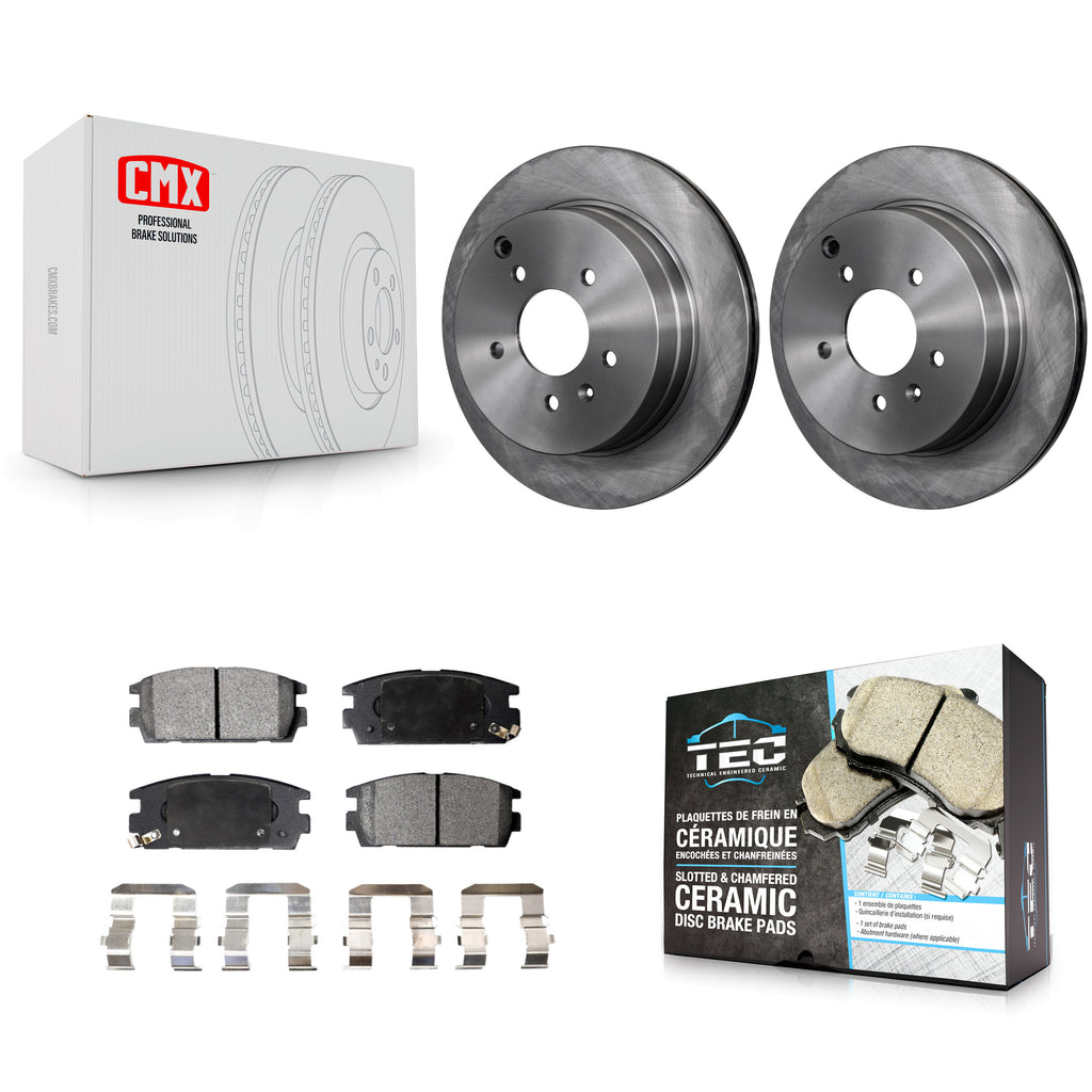 Rear Brake Rotors Ceramic Pad Kit For Chevrolet Equinox Saturn Vue Captiva Sport