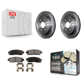 Rear Brake Rotor Ceramic Pad Kit For Chevrolet Traverse GMC Acadia Buick Enclave