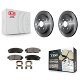 Rear Brake Rotor Ceramic Pad Kit For Chevrolet Traverse GMC Acadia Buick Enclave