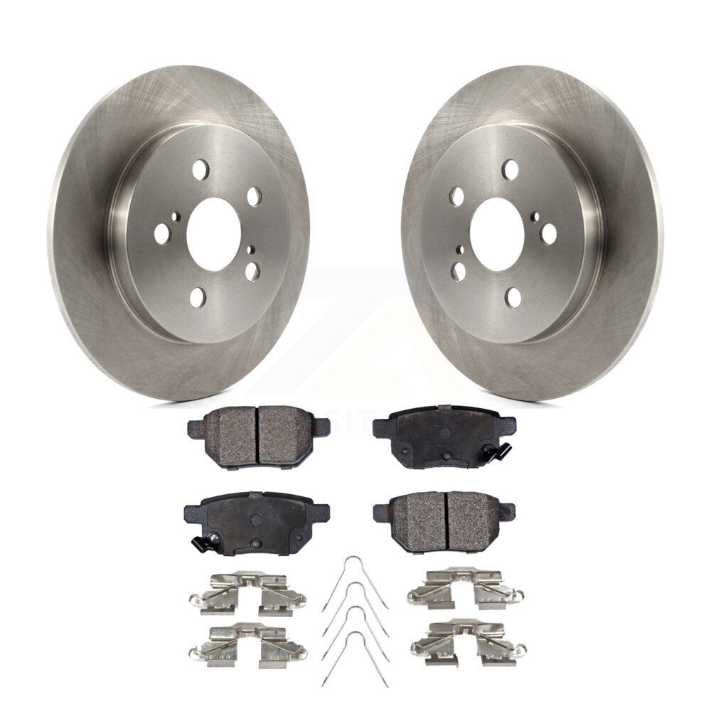 Rear Brake Rotor & Ceramic Pad Kit For Toyota Corolla Prius Matrix Prime Pontiac