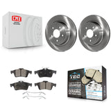 [Rear] 2008-2010 Chevrolet Cobalt SS Premium OE Brake Rotors & Ceramic Pads Kit For Max Braking