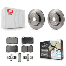 Load image into Gallery viewer, Rear Disc Brake Rotors And Ceramic Pads Kit For Chevrolet Camaro Cadillac CTS