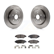 Load image into Gallery viewer, Rear Disc Brake Rotors And Ceramic Pads Kit For Cadillac CTS