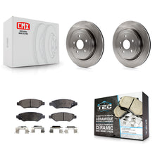 Load image into Gallery viewer, Rear Disc Brake Rotors And Ceramic Pads Kit For Cadillac CTS