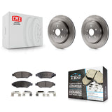 Rear Disc Brake Rotors And Ceramic Pads Kit For Cadillac CTS