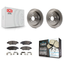 Charger l'image dans la galerie, Rear Disc Brake Rotors And Ceramic Pads Kit For Chevrolet Camaro Cadillac CTS